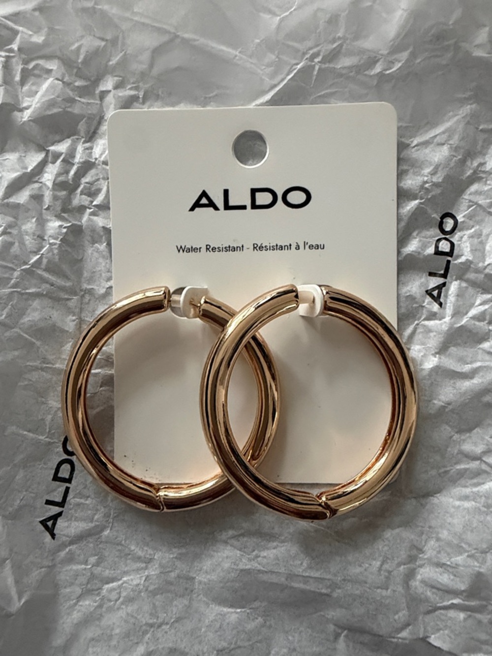 ALDO Gold Chunky Hoop Earrings